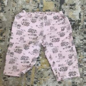 Kids Casual Pink Printed Bottoms